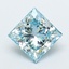 1.27 Ct. Fancy Intense Blue Princess Lab Grown Diamond
