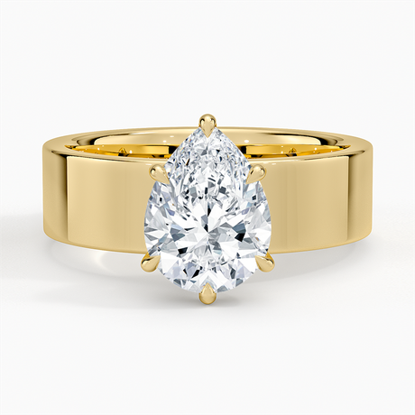 18K Yellow Gold Peyton 6mm Solitaire Ring