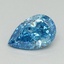 1.06 Ct. Fancy Vivid Blue Pear Lab Grown Diamond