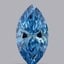 0.57 Ct. Fancy Vivid Blue Marquise Lab Grown Diamond