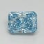 1.76 Ct. Fancy Vivid Blue Radiant Lab Grown Diamond