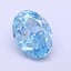 1.29 Ct. Fancy Vivid  Blue Oval Lab Grown Diamond