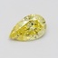 1.00 Ct. Fancy Intense Yellow Pear Lab Grown Diamond