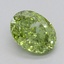 1.09 Ct. Fancy Green Oval Lab Grown Diamond