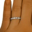The Isolda Ring, smallzoomed in top view on a hand