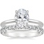 18K White Gold Audrey Perfect Fit Solitaire Ring with Luxe Sienna Diamond Ring (5/8 ct. tw.)