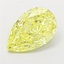 3.07 Ct. Fancy Intense  Yellow Pear Lab Grown Diamond