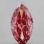 3.16 Ct. Fancy Vivid Brownish Pink Marquise Lab Grown Diamond