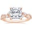 14K Rose Gold Luxe Willow Diamond Ring (1/4 ct. tw.), smalltop view