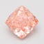6.09 Ct. Fancy Vivid Pink Cushion Lab Grown Diamond