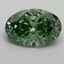 2.15 Ct. Fancy Vivid Pacific Green Oval Lab Grown Diamond