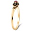 The Goldia Ring, smalltop view on a hand