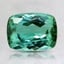 8x6.1mm Teal Cushion Tourmaline, smalltop view