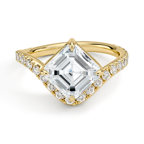 18K Yellow Gold Silhouette Diamond Ring (1/2 ct. tw.)