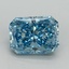 7.41 Ct. Fancy Vivid Blue Radiant Lab Grown Diamond