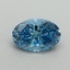 0.71 Ct. Fancy Vivid Blue Oval Lab Grown Diamond