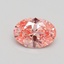 1.04 Ct. Fancy Intense Pink Oval Lab Grown Diamond