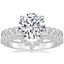 Platinum Olympia Diamond Ring with Luxe Lunette Diamond Ring (1/3 ct. tw.)