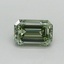 0.54 Ct. Fancy Vivid Green Emerald Lab Grown Diamond