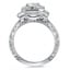 Antique Halo with Baguettes and Celtic Engraving, smallside view