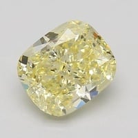 2.32 Ct. Fancy Intense Yellow Cushion Diamond