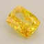 1.52 Ct. Fancy Vivid  Yellow Cushion Lab Grown Diamond
