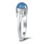 The Vernetta Ring, smalltop view on a hand