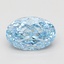1.52 Ct. Fancy Vivid Blue Oval Lab Grown Diamond