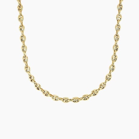 Avery 16 in. Puffed Anchor Link Chain Necklace