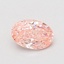 0.73 Ct. Fancy Vivid Pink Oval Lab Grown Diamond