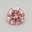 0.37 Ct. Fancy Vivid Pink Round Lab Grown Diamond