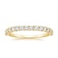 18K Yellow Gold Shared Double Prong Diamond Ring (1/2 ct. tw.), smalltop view