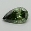 3.01 Ct. Fancy Vivid Green Pear Lab Grown Diamond