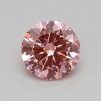 0.3 Ct. Fancy Vivid Pink Round Lab Grown Diamond