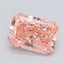 3.01 Ct. Fancy Vivid  Pink Radiant Lab Grown Diamond
