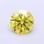 1.01 Ct. Fancy Vivid  Yellow Round Lab Grown Diamond