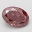 1.54 Ct. Fancy Deep Pink Oval Lab Grown Diamond