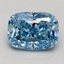 2.09 Ct. Fancy Vivid Blue Cushion Lab Grown Diamond