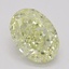 1.00 Ct. Fancy Light Yellow Oval Diamond