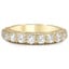 Custom Three-sided Pave Diamond Eternity Ring