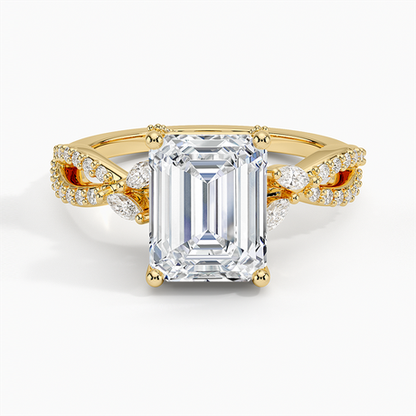 18K Yellow Gold Adorned Luxe Willow Diamond Ring (1/3 ct. tw.)
