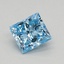 0.44 Ct. Fancy Vivid Blue Princess Lab Grown Diamond