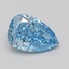 1.54 Ct. Fancy Vivid Blue Pear Lab Grown Diamond