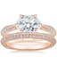 14K Rose Gold Rosemont Diamond Ring with Sadie Eternity Diamond Ring (1/2 ct. tw.)