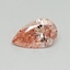0.33 Ct. Fancy Vivid Pink Pear Lab Grown Diamond