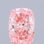 0.98 Ct. Fancy Vivid  Pink Cushion Lab Grown Diamond
