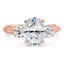 Custom Surprise Gallery Three Stone Ring