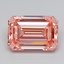 7.06 Ct. Fancy Vivid  Pink Emerald Lab Grown Diamond