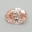2.18 Ct. Fancy Intense Pink Oval Lab Grown Diamond
