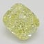 1.41 Ct. Fancy Intense Yellow Cushion Diamond